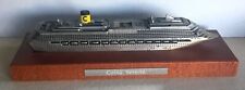 Costa Croisières Maquette bateau Serena v 1 en métal argenté socle bois NG