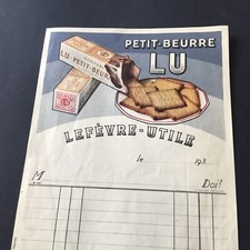 Facture LU 1930 LEFEVRE UTILE