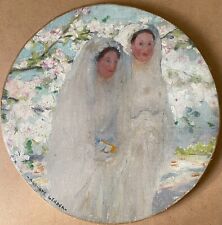 Auguste LEROUX . Huile sur Toile : "Les Communiantes"