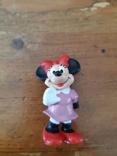 FIGURINE PVC walt DISNEY lucky  * MICKEY * MINNIE RUBAN ROUGE ROBE ROSE