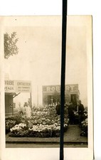 CARTE PHOTO CPA LIMOGES Devanture magasin commerce ROBERT exhumations transports