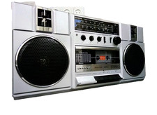 SANYO M9811LU Rare Vintage Stereo Radio Cassette Recorder 1984