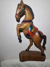 Cheval Cabré en bois de Suar 38 X 16 (Droit)