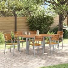 Ensemble de salle à manger pour jardin Mobilier repas extérieur à patio vidaXL v