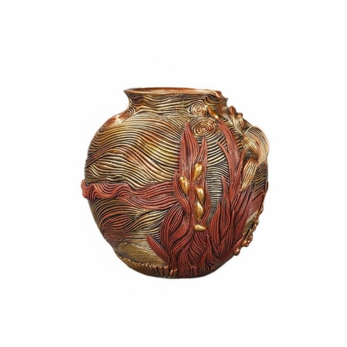 Pot floral relief - en, tons