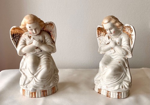 Anges priere en faience - en,