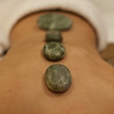 Pierre de massage ovale en jade vert naturel, chaude, pour le cou et les bras, 3