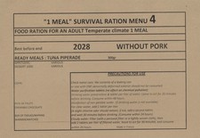 PORT OFFERT ration de survie