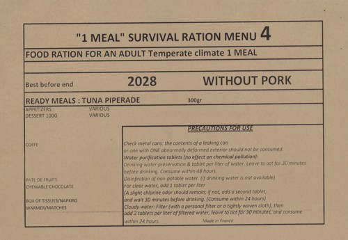 Port offert ration - ration, de