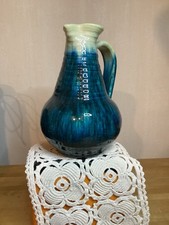 Vase En Grès Vernissé Bleu Poterie D’Accolay 