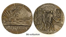 Médaille Satirique Allemande- Naufrage de paquebot LUSITANIA, 5 Mai 1915. 1°GM