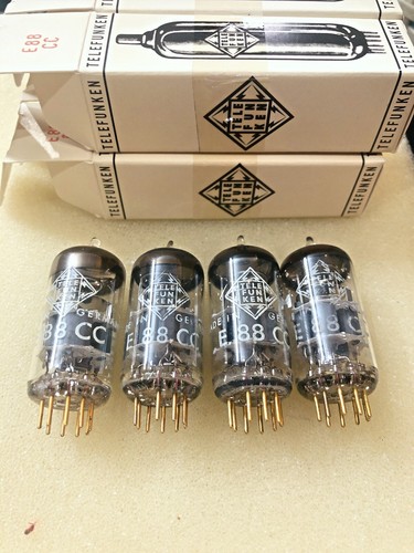 Telefunken e88cc gold pins - telefunken,