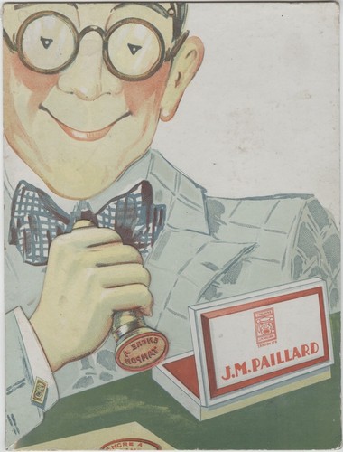 Ink stamp paillard - "j.m., paillard"