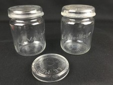 Lot de 2 bocaux verre anciens