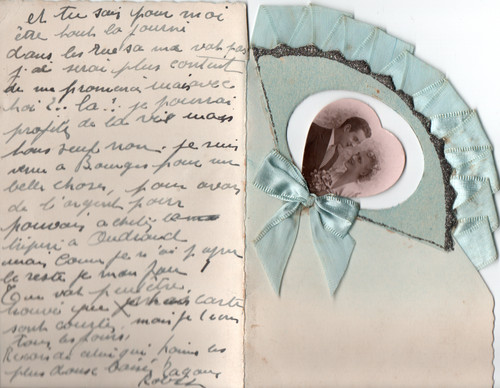 Carte postale double eventail - postale,