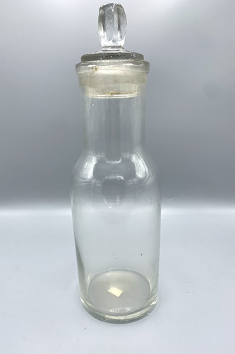 Grand flacon ancien - , verre