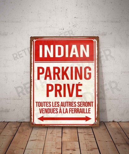 Plaque métal vintage - , indian