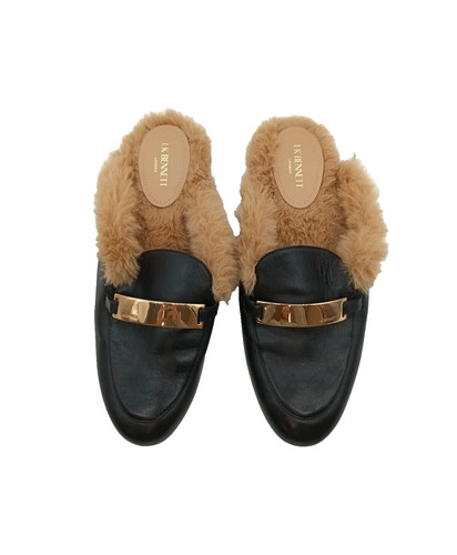 Mocassins talons dorés - à,