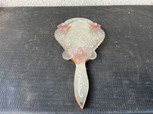 Miroir main verre murano - main,