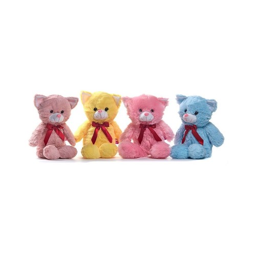 Chat peluche avec noeud - peluche,