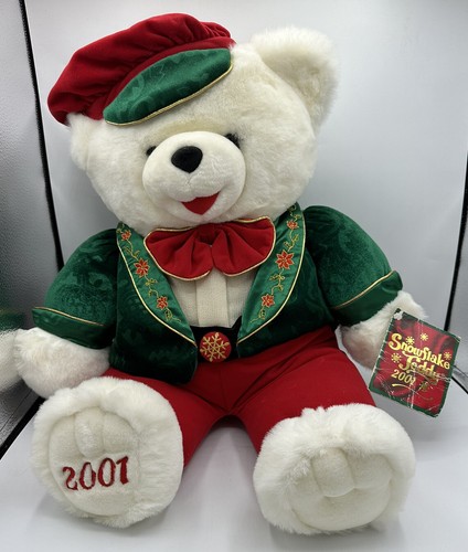 Snowflake white teddy - snowflake,