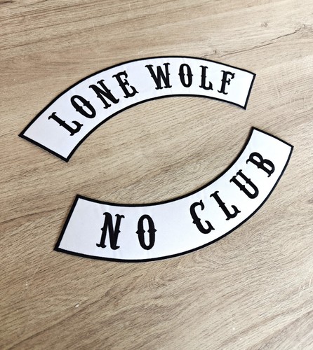 Patch dorsal lone wolf no - dorsal,