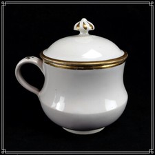 ELEGANT POT A CREME EN FAIENCE