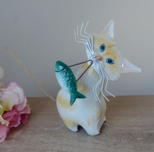 Sculpture vintage chat