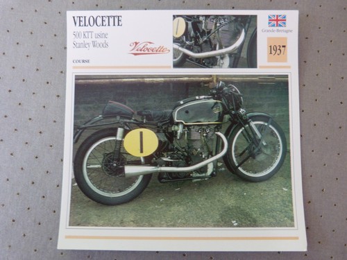 Fiche photo moto velocette - fiche,