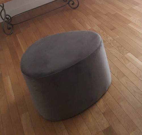 Pouf gris maison monde h37 - du,