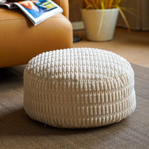 Unstuffed pouf ottoman cover - unstuffed,