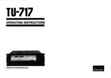 Fonctionnement Instructions-Betriebsanleitung pour Sansui TU-717