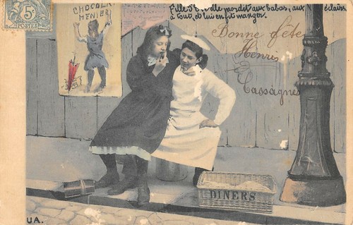 Cpa publicite chocolat meunier - cpa,
