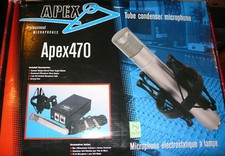 MICROPHONE STUDIO APEX 470 STUDIO VALVE  + FILTRE ANTI POP + 1 CABLE XLR OFFERT