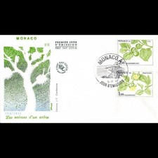 FDC - Les quatre saisons d'un arbre - le plaqueminier (2 env.), oblit PJ 5/11/81