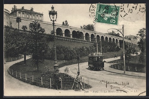 Carte postale pau montee - la,
