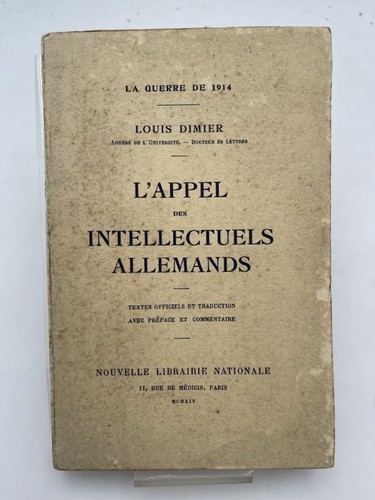 Appel des intellectuels - des,