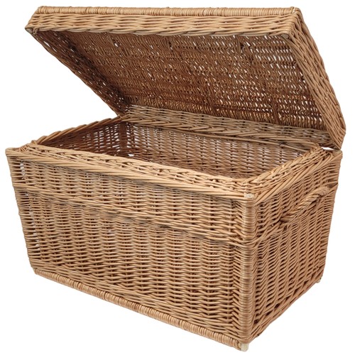 Coffre osier 80cm avec - coffre,