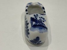 Cendrier sabot en porcelaine Delft Blue 3 x 7 cm - Excellent état