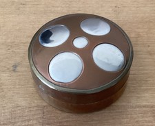 Boîte Ronde Métal Incrusté Originale Vintage 5,4x2,5  M’