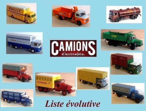 Camions autrefois - camions, d'autrefois