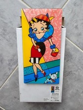 BRITTO Romero avec motif BETTY BOOP Plaque rectangulaire décorative en verre 