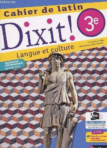 Cahier latin dixit - cahier, 3e