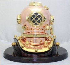 Deluxe Mark V Dive Helmet With a Wooden Base, 75