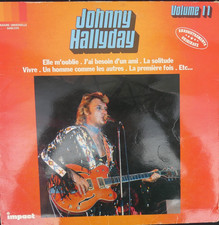 vinyle 33 tours, Johnny Hallyday, elle m'oublie, volume 11 (impact)