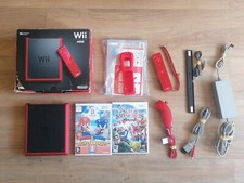 Console Nintendo  Wii Mini Collector nintendo Wii rouge Mario smash bros 