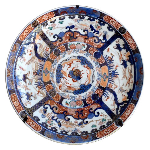 Plat japonais imari - plat, ancien