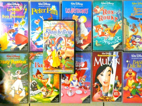 Vhs lot cassettes disney - 12,