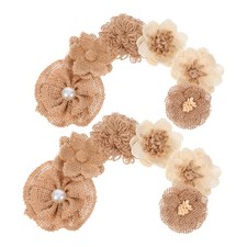  12 Pcs/2 Decoration Pour Fetes Fleurs En Tissu Décorations Fête Filles