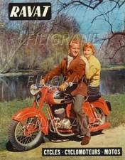RAVAT MOTO Rpcw - POSTER HQ 50x70cm d'une AFFICHE VINTAGE